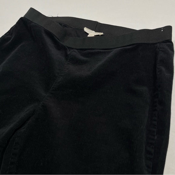 Eileen Fisher Woman’s Black Corduroy Organic Cotton Blend Slim Pants Size S/P - Picture 7 of 12